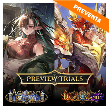 Shadowverse Evolve: Combined Set Academy Royale & Dusk of Calamity Preview Trials Kit PREVENTA