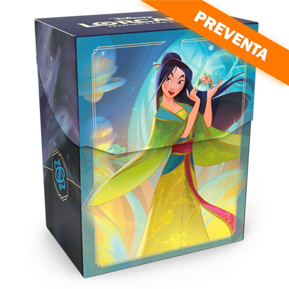 Lorcana Set 9: Fabled Deck Box Mulan PREVENTA