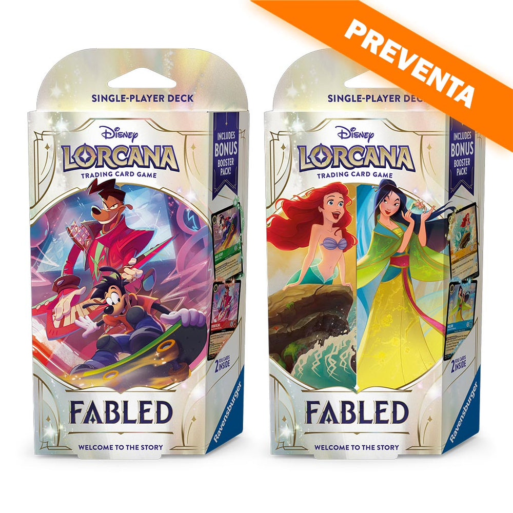 Lorcana Set 9: Fabled Starter Deck Set (Dos Decks) PREVENTA