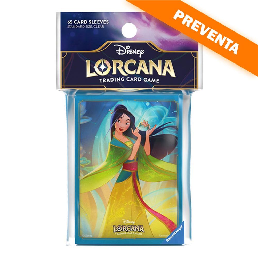 Lorcana Set 9: Fabled Card Sleeves Mulan PREVENTA
