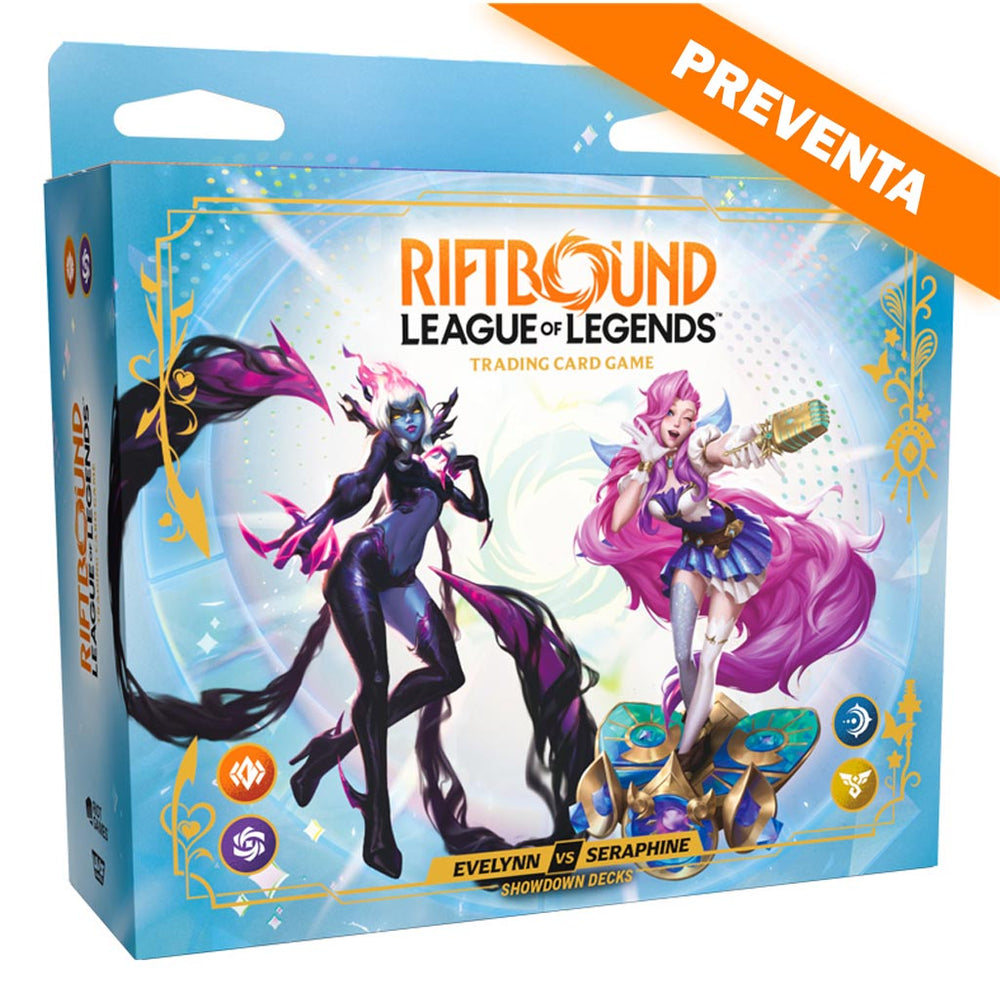 Riftbound: League of Legends TCG: Radiance Showdown Decks Evelynn vs Seraphine PREVENTA