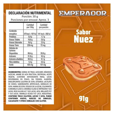 Gamesa: Emperador Sabor a Nuez 91g