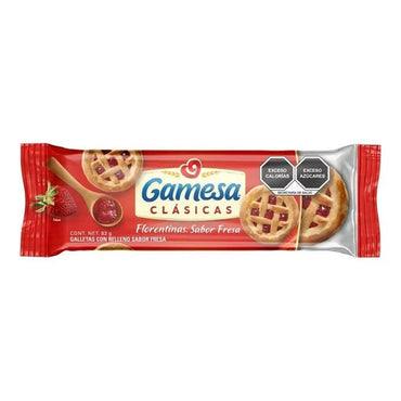 Gamesa: Clásicas Florentinas Sabor Fresa 83g