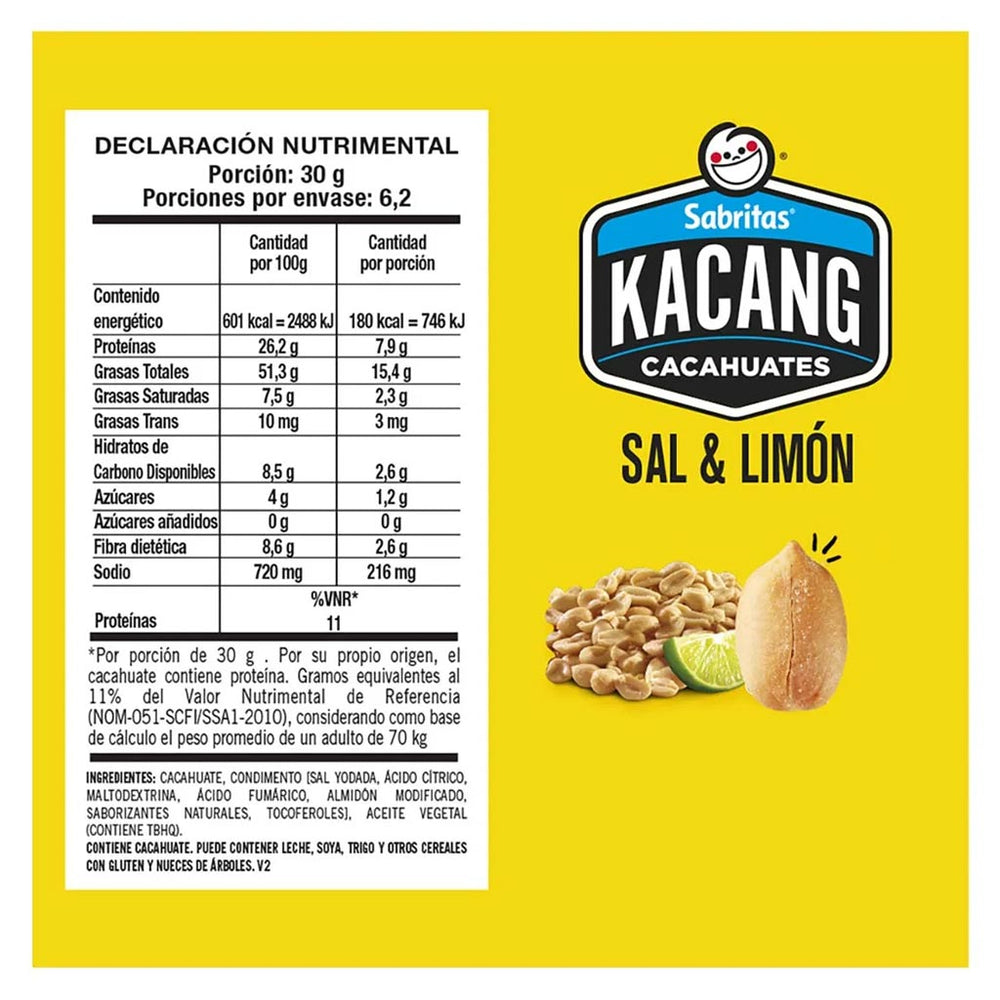 Sabritas: Kacang Sal y Limón 77g