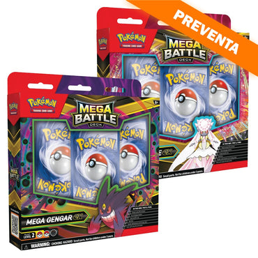 Pokémon TCG: Mega Battle Deck: Mega Gengar ex & Mega Diancie ex (Set de 2) PREVENTA