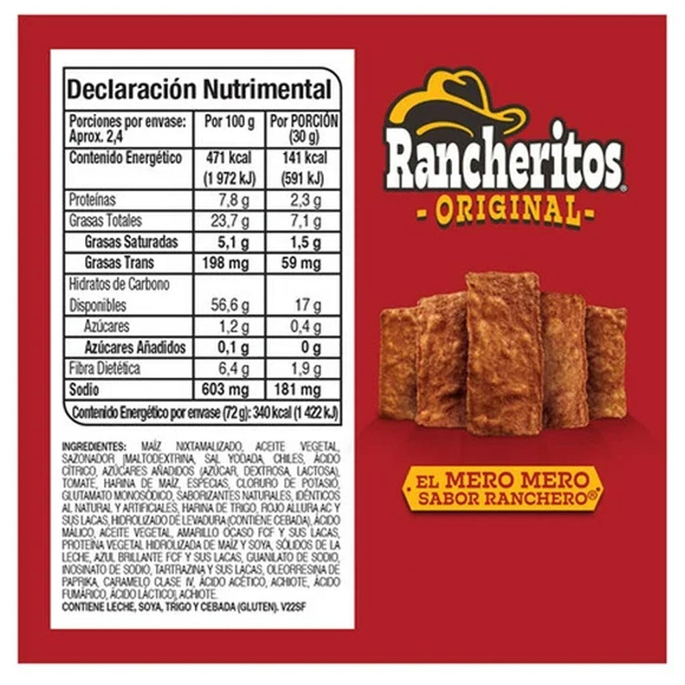 Sabritas: Rancheritos Original 58g