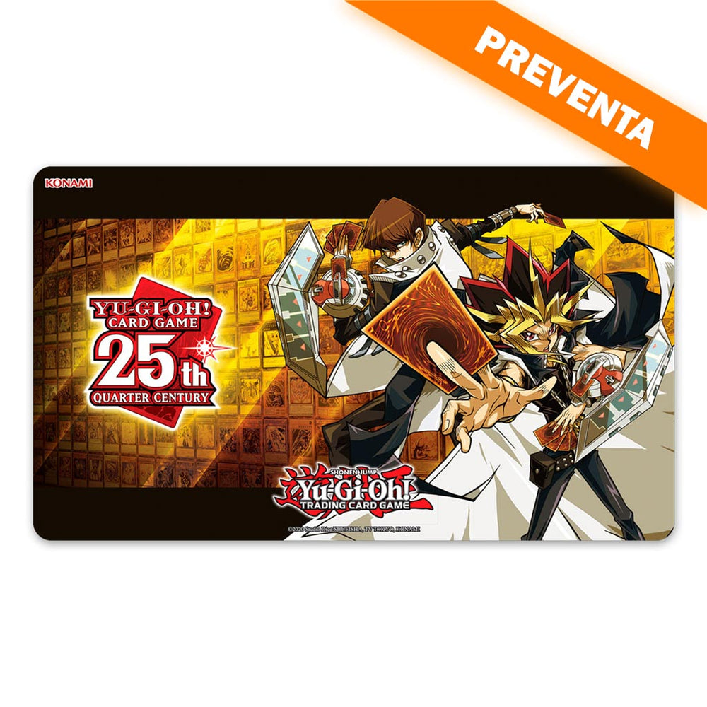 Yugi & Kaiba Quarter Century Game Mat PREVENTA