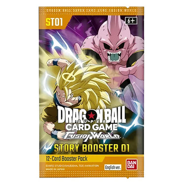 Dragon Ball Super Card Game: Fusion World Story Booster 01 [ST01] Booster Display