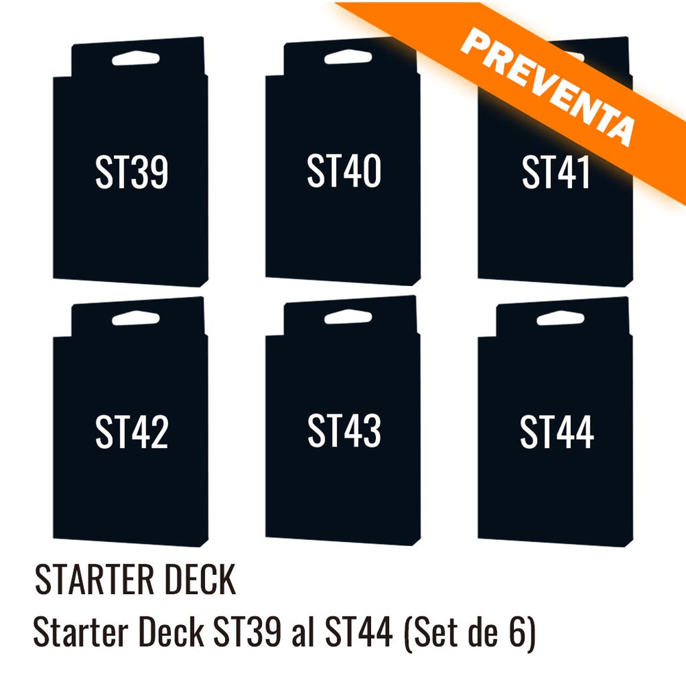 One Piece Card Game: Starter Decks 39 al 44  [ST39 al ST44] (Set de 6) PREVENTA