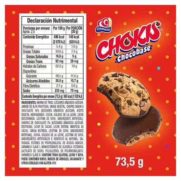 Gamesa: Chokis Chocobase 73.5g
