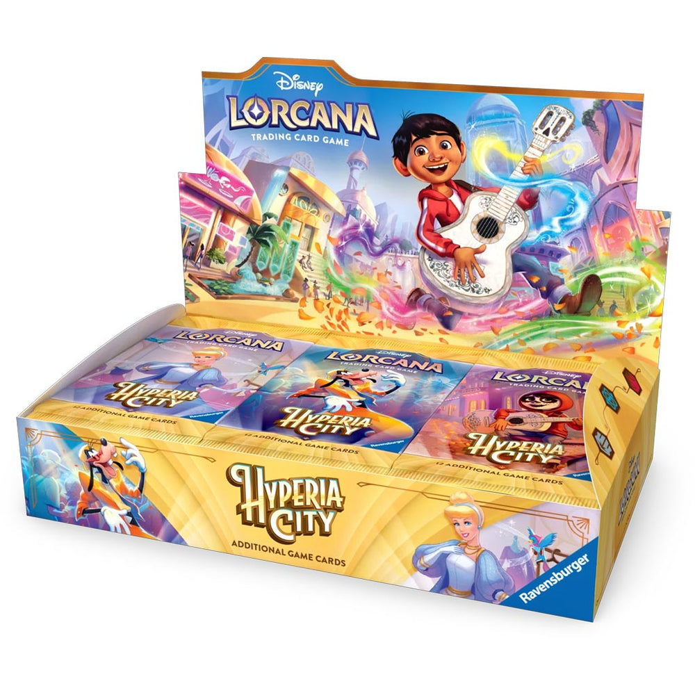 Disney Lorcana Trading Card Game: Hyperia City Booster Display