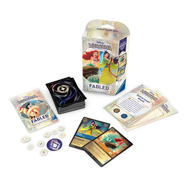 Disney Lorcana Fabled Single Player  Ariel & Mulan (Deck Amber & Sapphire)
