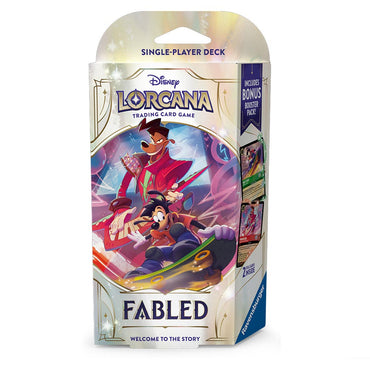 Disney Lorcana Fabled Single Player Max Goof & Powerline (Emerald & Ruby)