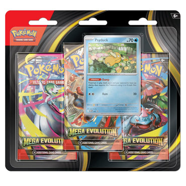 Pokémon TCG: Mega Evolution 3 Pack Blister (Psyduck) (ESPAÑOL)