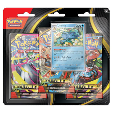 Pokémon TCG: Mega Evolution 3 Pack Blister (Golduck)