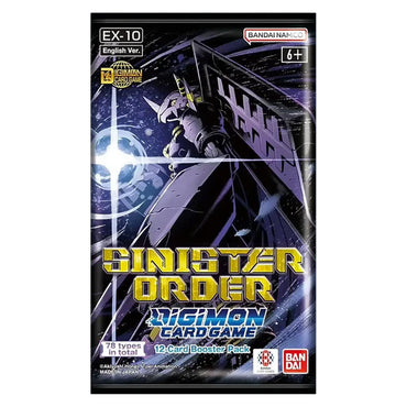 Digimon Card Game: Sinister Order (EX-10) Booster Pack 1ct.