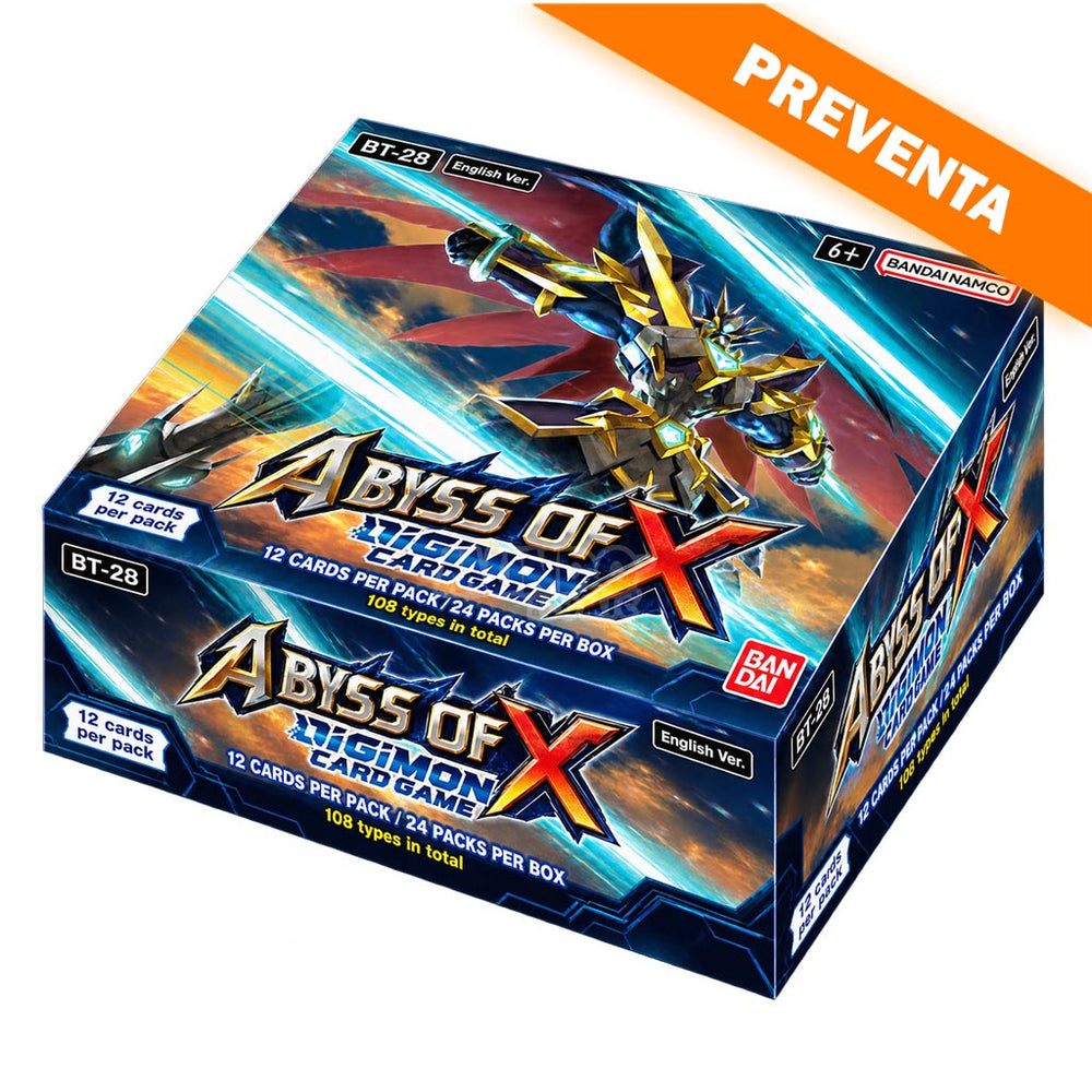Digimon Card Game: Abyss of X [BT28] Booster Display PREVENTA