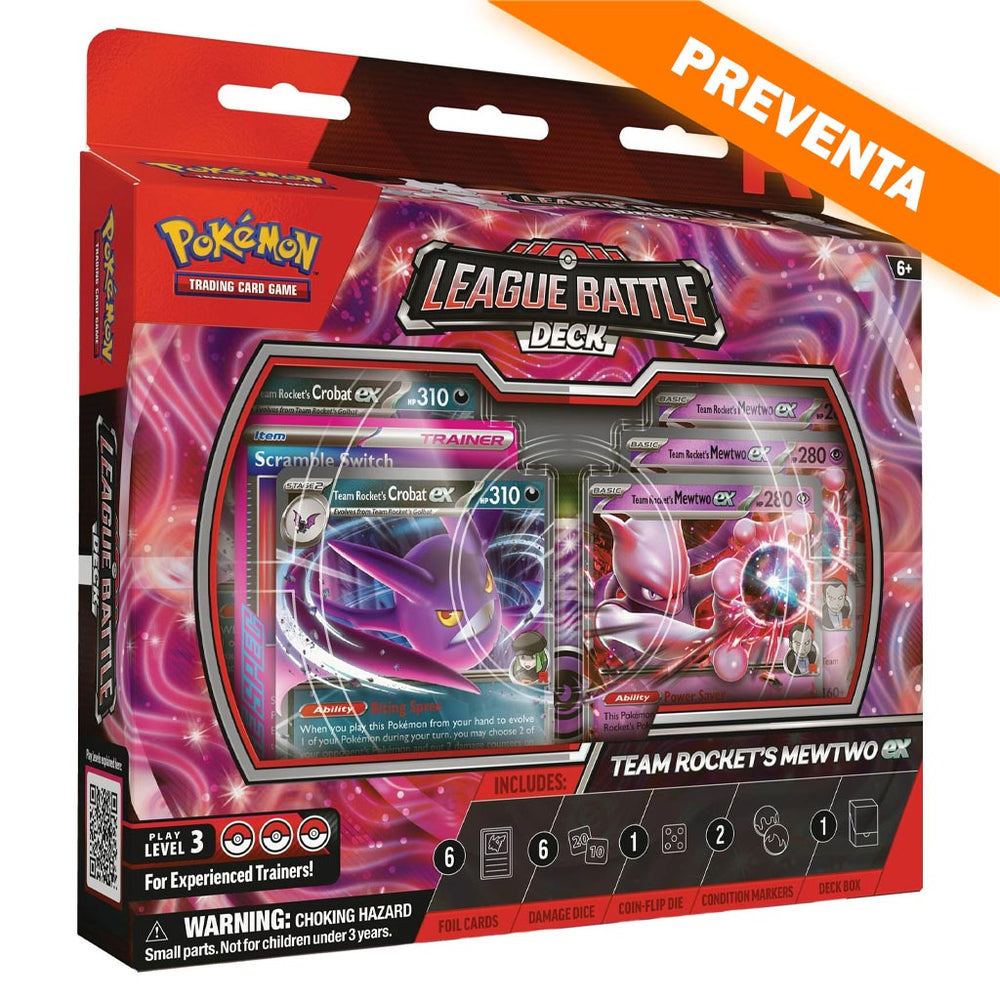 Pokémon TCG: Team Rocket’s Mewtwo ex League Battle Deck PREVENTA