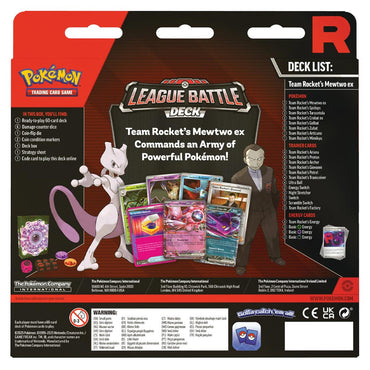 Pokémon TCG: Team Rocket’s Mewtwo ex League Battle Deck (ESPAÑOL)