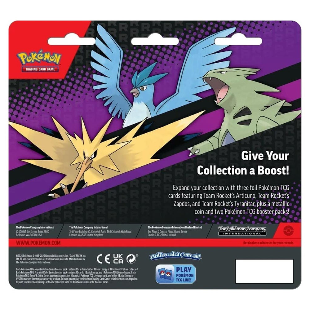 Pokémon TCG: Enhanced 2 Pack Blister (Team Rocket's Articune, Team Rocket's Zapdos and Team Rocket's Tyranitar)