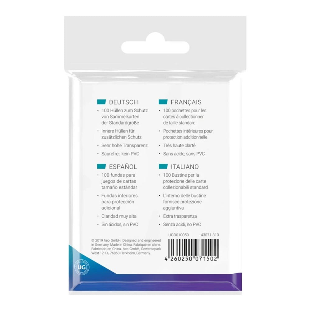 Ultimate Guard: Precise Fit Standard Size Inner Sleeves 100ct.