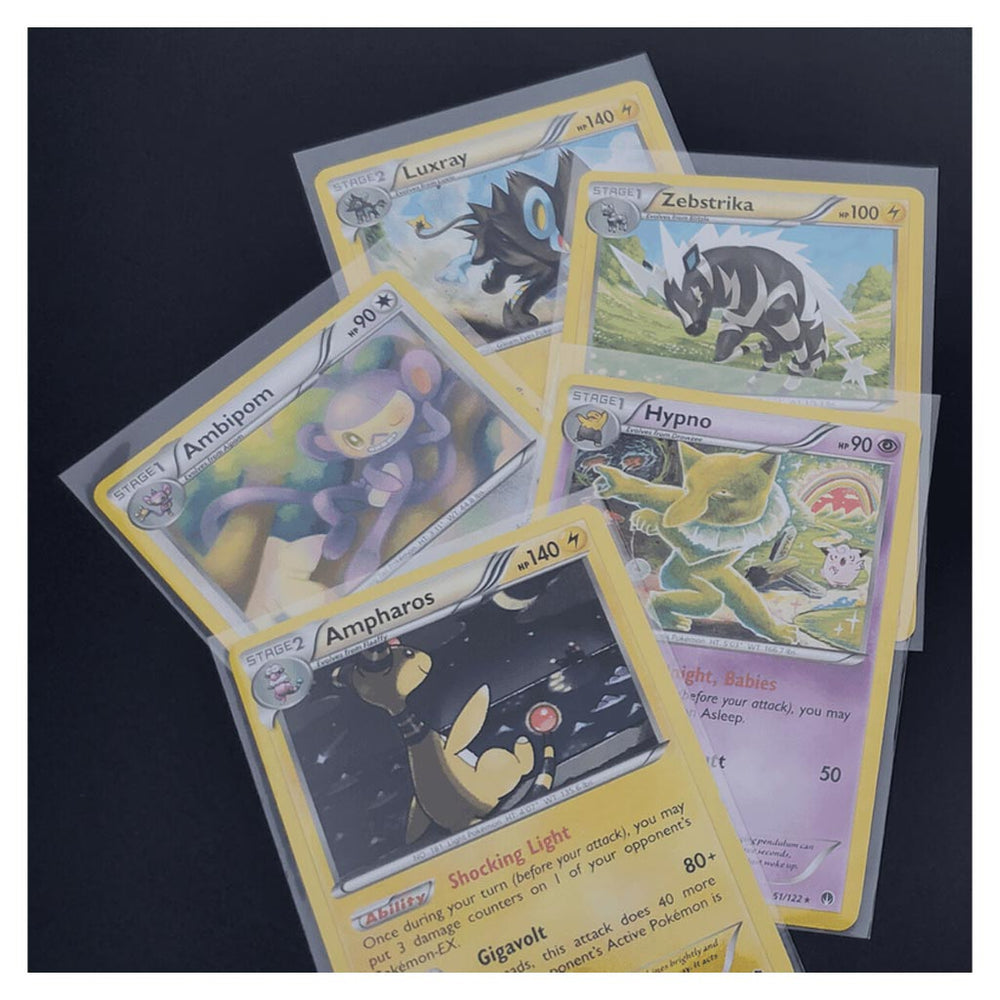 Cardboard Gold: Soft Card Sleeves For Standard Cards Fits 3x4 Top Loaders 100ct