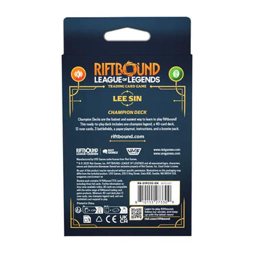 Riftbound: League of Legends TCG Origins Champion Deck: Lee Sin