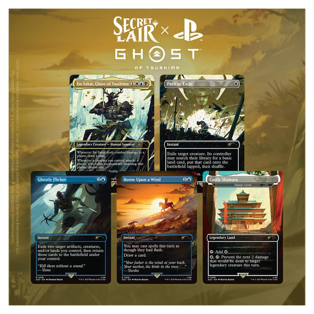 Magic: The Gathering: Secret Lair: The PlayStation Superdrop Secret Lair x Ghost of Tsushima