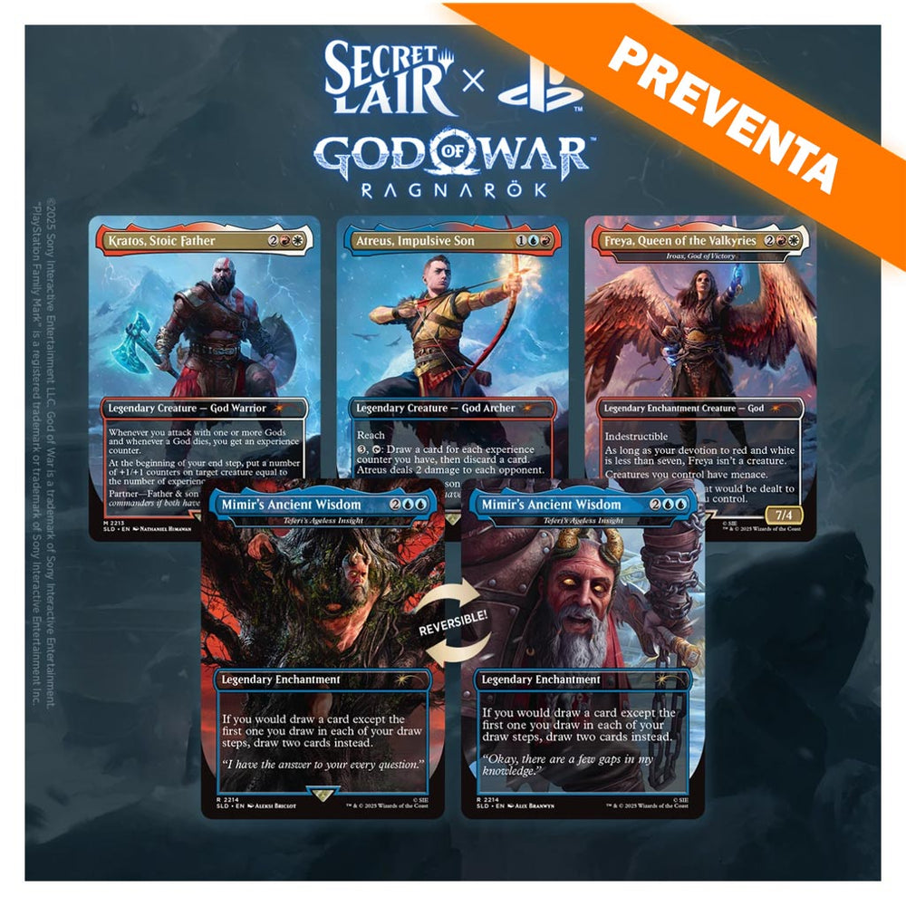 Magic: The Gathering: Secret Lair: The PlayStation Superdrop Secret Lair x God of War: Norse PREVENTA