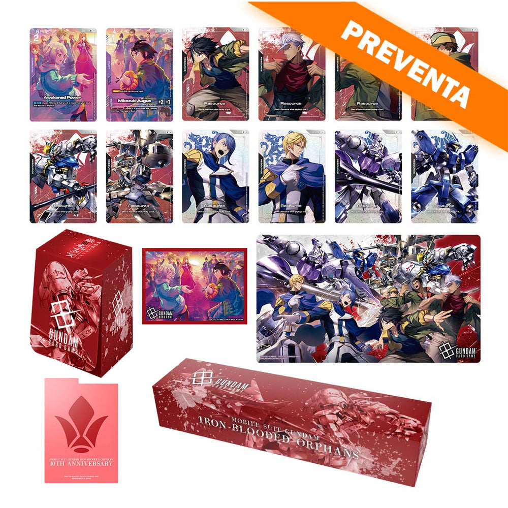 Gundam Card Game: PREMIUM BANDAI Premium Accesory Set Mobile Suit Gundam Iron Blooded Orphans PREVENTA