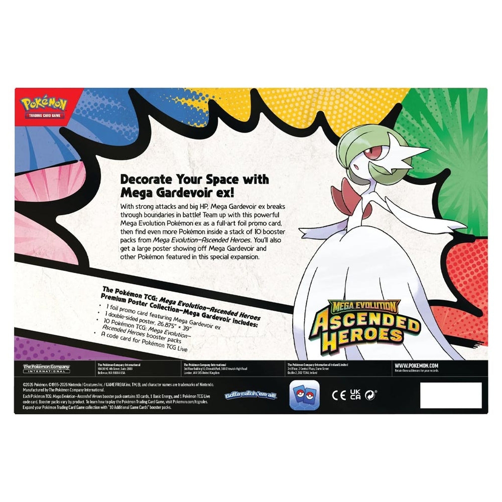 Pokémon TCG: Mega Evolution: Ascended Heroes Premium Poster Collection (Mega Gardevoir ex)