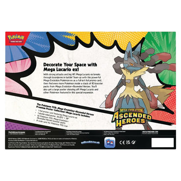 Pokémon TCG: Mega Evolution: Ascended Heroes Premium Poster Collection (Mega Lucario ex)