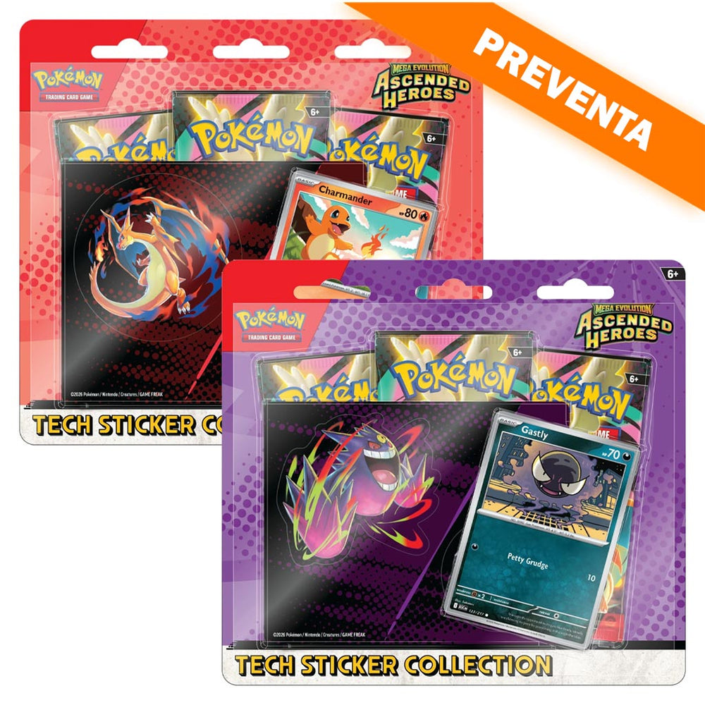 Pokémon TCG: Mega Evolution: Ascended Heroes Tech Sticker Collection (Charmander/Gastly) (PAR) PREVENTA