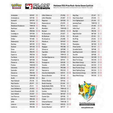 Pokémon TCG: Play! Pokémon Prize Pack Series Seven (ESPAÑOL)