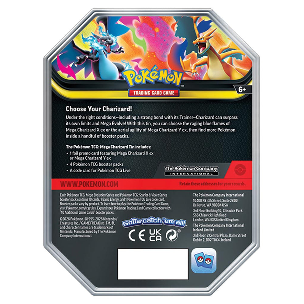 Pokémon TCG: Mega Charizard Tin (Mega Charizard Y)