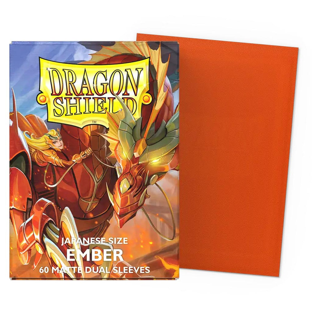 Dragon Shield: Sleeves: Ember Matte Dual Sleeves (Japanese Size) (60 ct.)