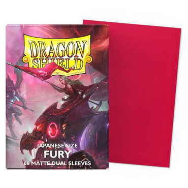 Dragon Shield: Sleeves: Fury Matte Dual Sleeves (Japanese Size) (60 ct.)