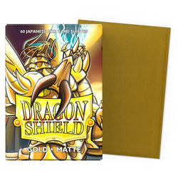 Dragon Shield: Sleeves: Gold Matte Sleeves (Japanese Size) (60 ct.)
