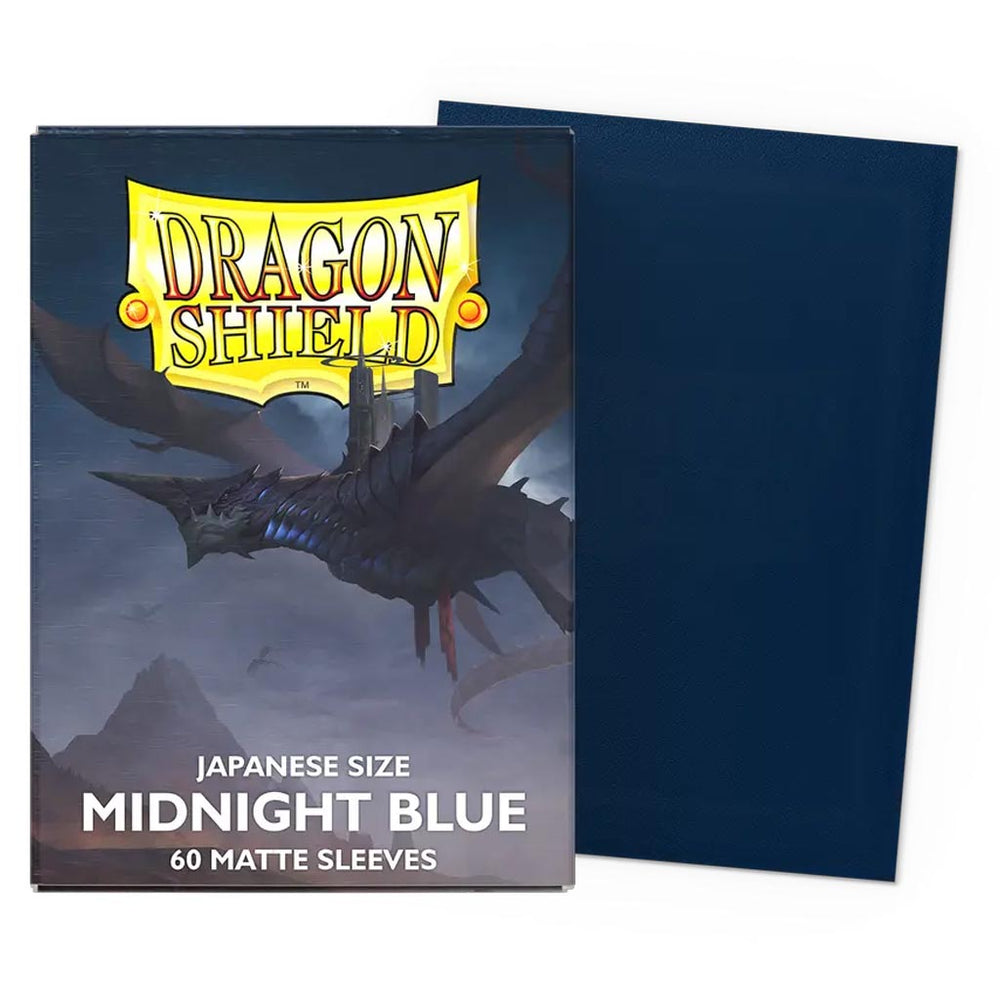 Dragon Shield: Sleeves: Midnight Blue Matte Sleeves (Japanese Size) (60 ct.)
