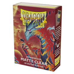 Dragon Shield: Sleeves: Clear Matte Outer Sleeves (Japanese Size) (60 ct.)