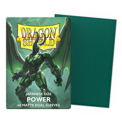Dragon Shield: Sleeves: Power Matte Dual Sleeves (Japanese Size) (60 ct.)