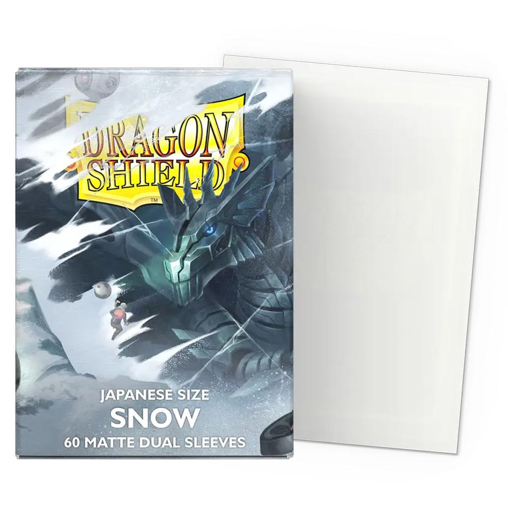 Dragon Shield: Sleeves: Snow Matte Dual Sleeves (Japanese Size) (60 ct.)