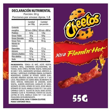 Sabritas: Cheetos Xtra Flamin' Hot 55 g