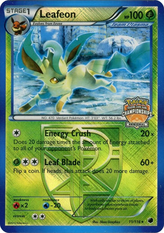 Leafeon (11)/116 (Regional Championship Promo) [League & Championship Cards]