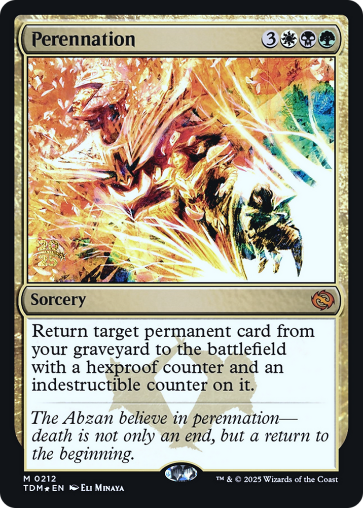 Perennation [Tarkir: Dragonstorm Prerelease Cards]