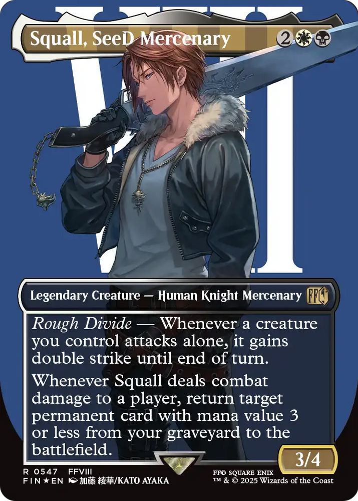Squall, SeeD Mercenary (Borderless) (Surge Foil) [FINAL FANTASY]
