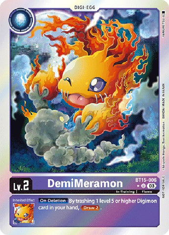 DemiMeramon [BT15-006] (Exceed Apocalypse Box Promotion Pack) [Exceed Apocalypse Promos]