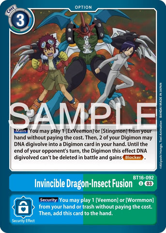 Invincible Dragon-Insect Fusion [BT16-092] [Beginning Observer]