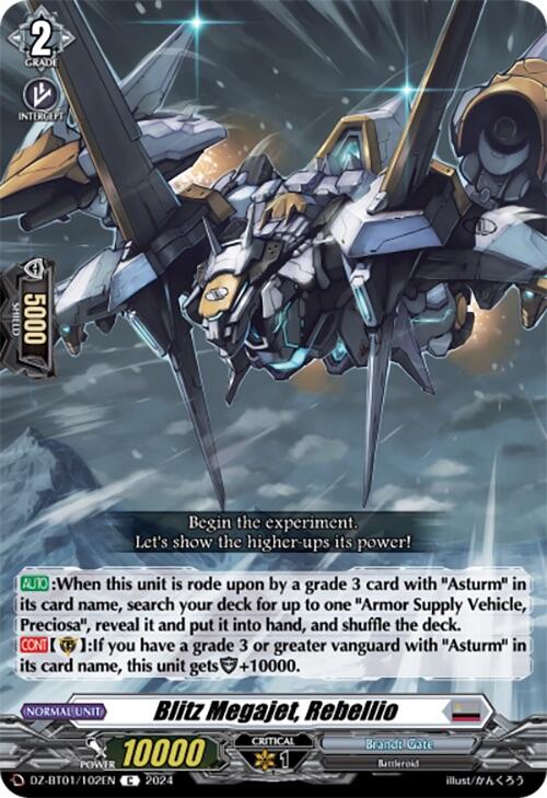 Blitz Megajet, Rebellio (DZ-BT01/102EN) [Fated Clash]