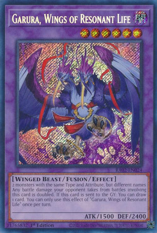 Garura, Wings of Resonant Life (Secret Rare) [RA02-EN024] Secret Rare